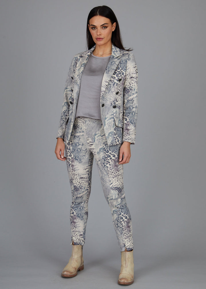 Steely 1 Button DB Jacket - Multi Skin Faux Suede: FINAL SALE