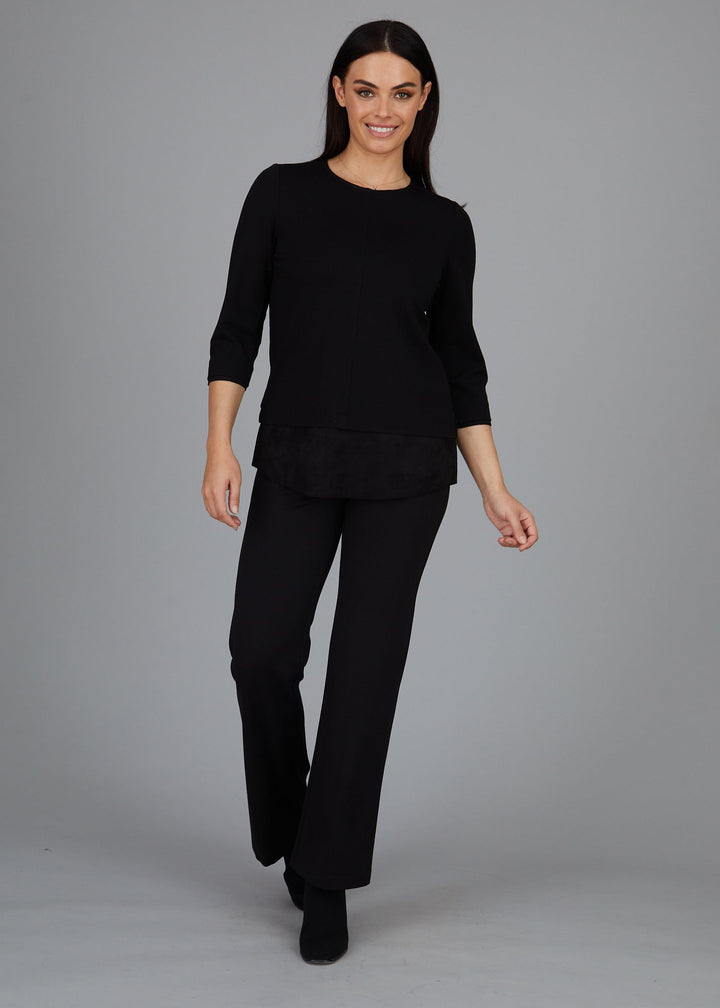 Dawn Hi-Low Crew - Faux Suede: FINAL SALE