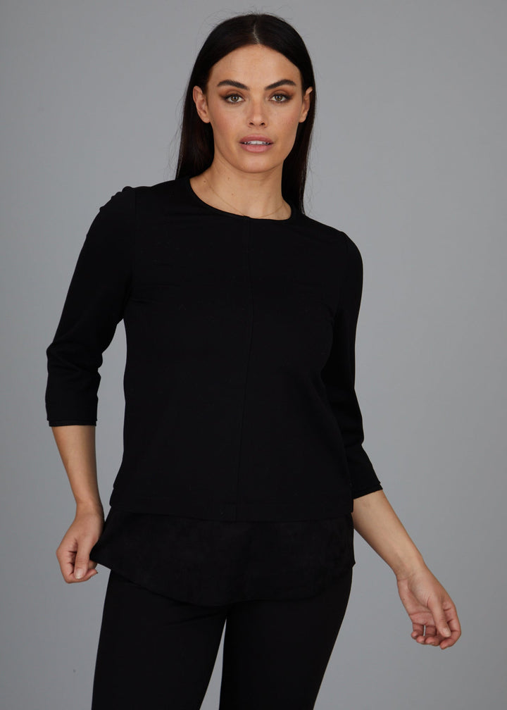 Dawn Hi-Low Crew - Faux Suede: FINAL SALE
