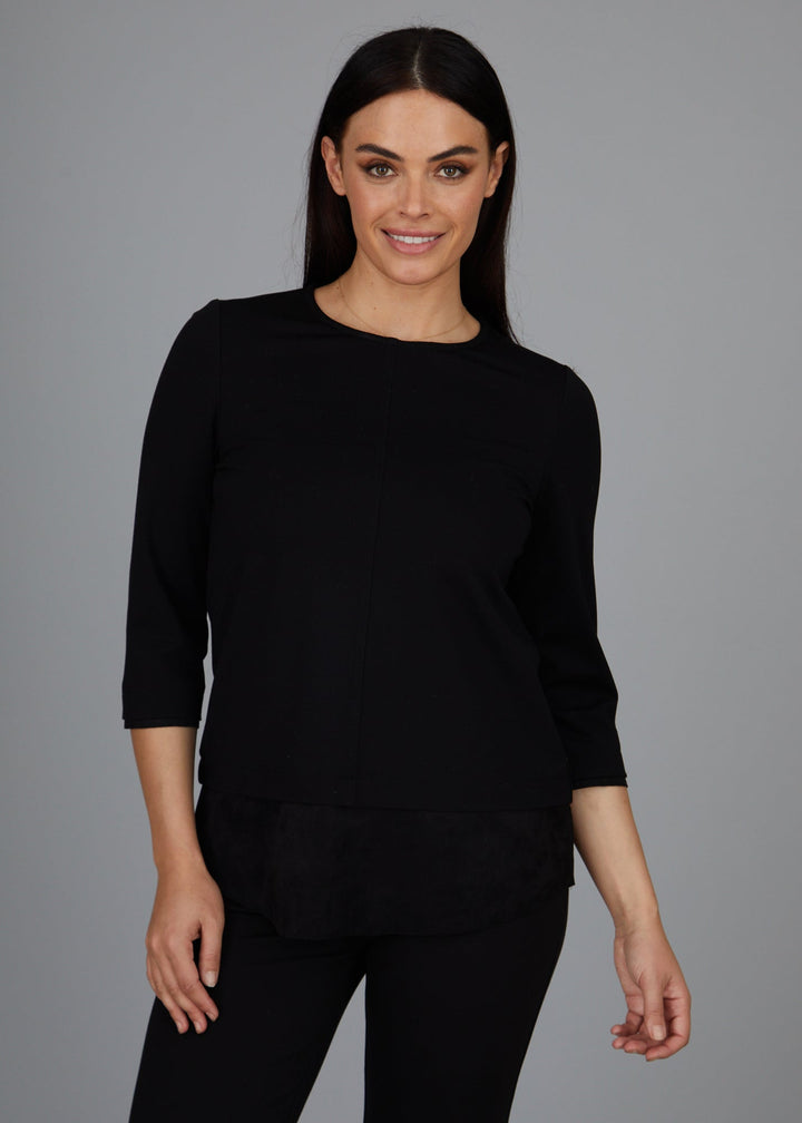 Dawn Hi-Low Crew - Faux Suede: FINAL SALE