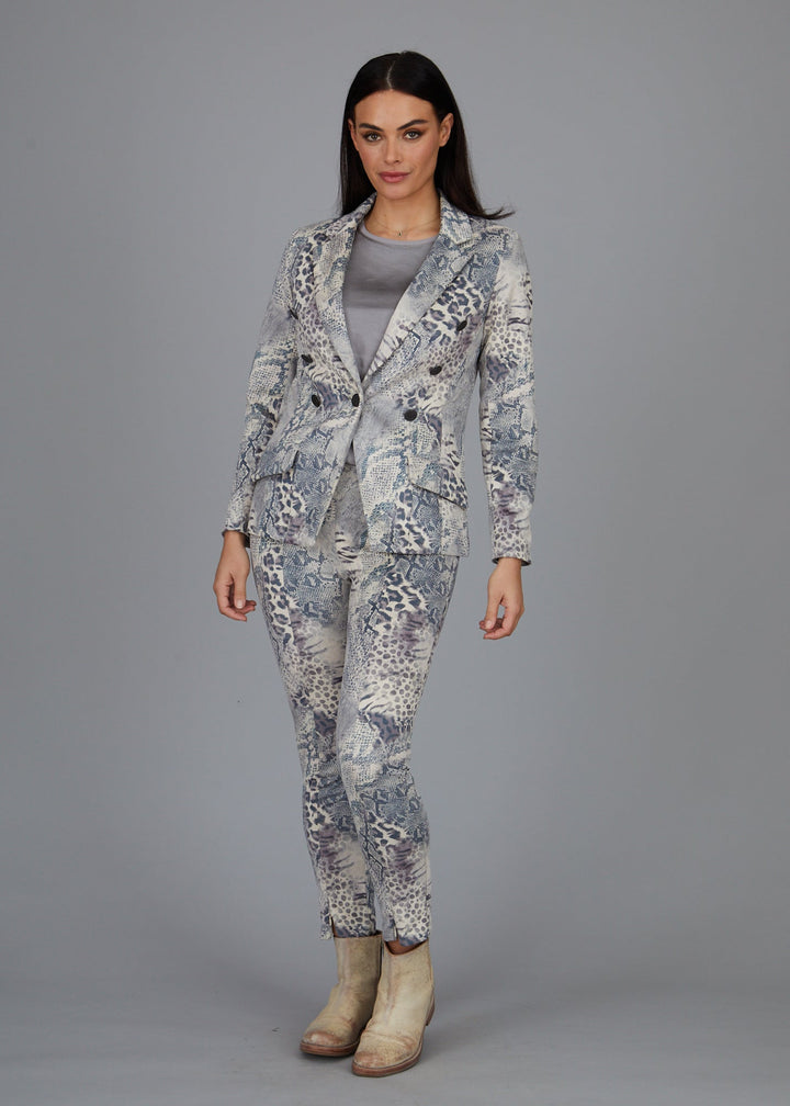 Steely 1 Button DB Jacket - Multi Skin Faux Suede: FINAL SALE