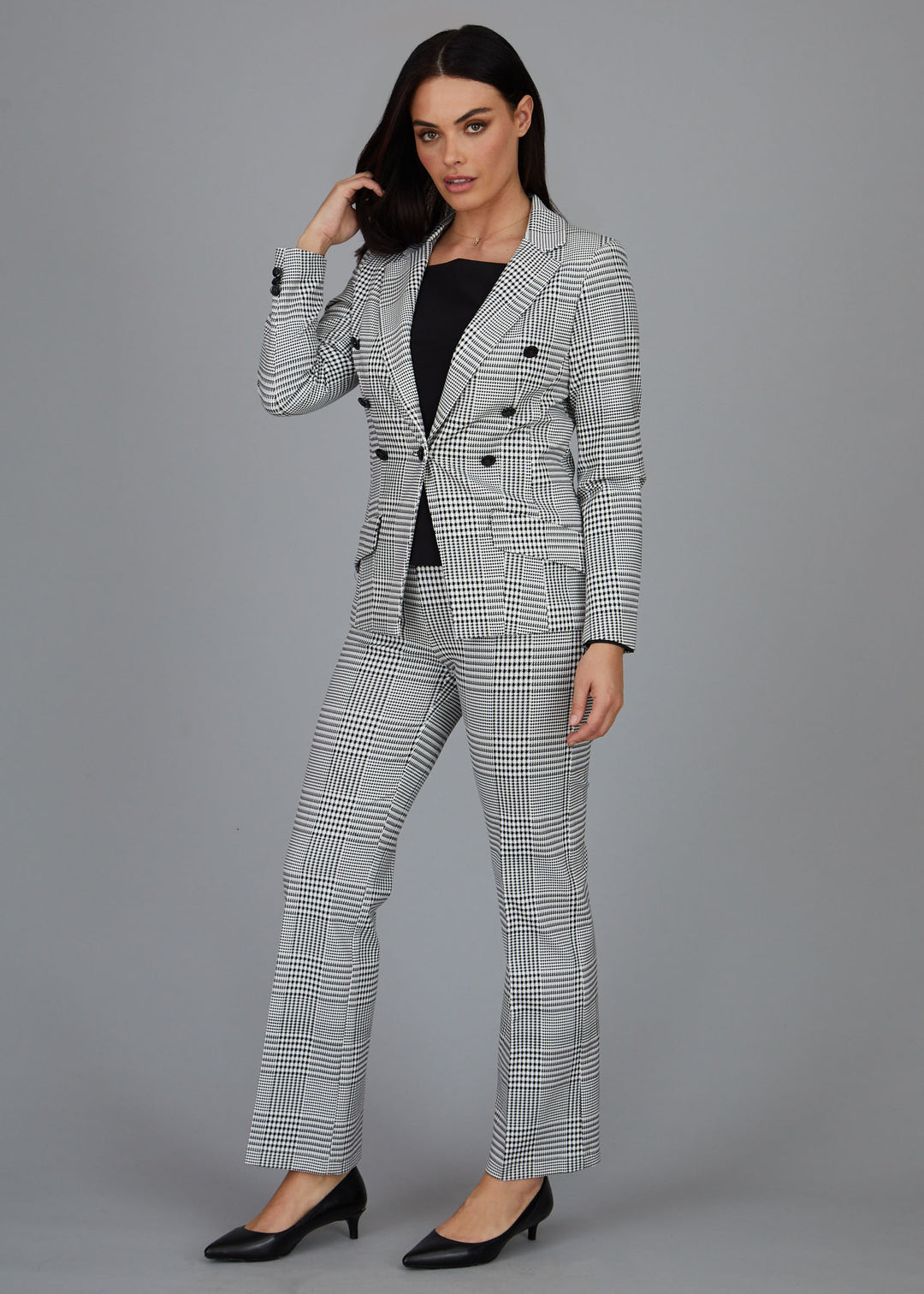 Jules Pant - Madison Ave Plaid: FINAL SALE