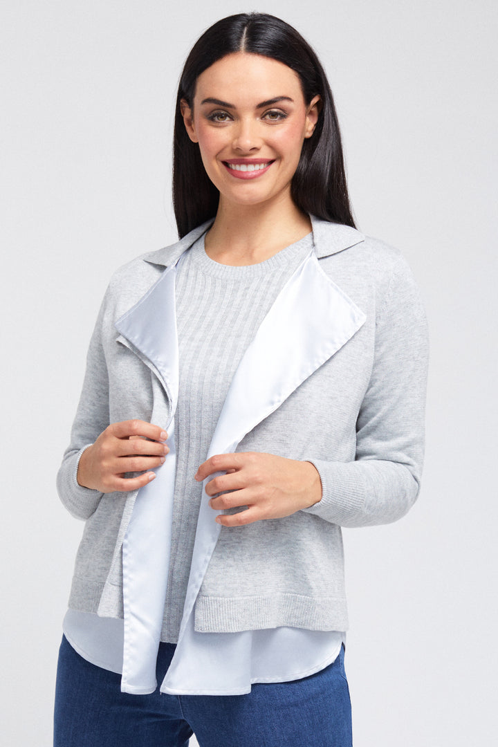 Cardigan w/ Layering - Shine &amp; Sparkle: FINAL SALE