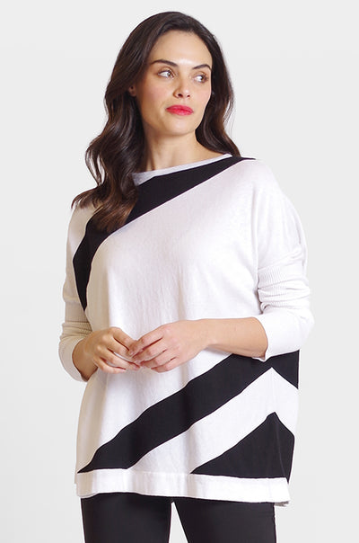 Ribbed Sleeve Color Block: FINAL SALE