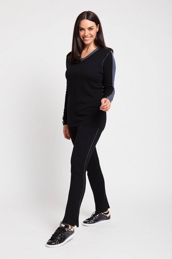 Pull On Track Pant- Shadow Knits: FINAL SALE