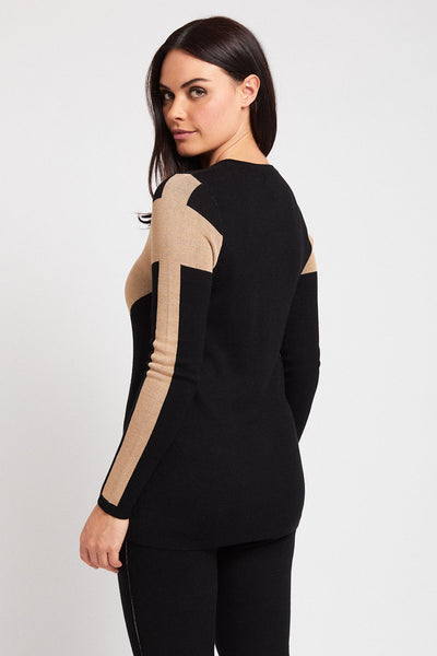 Colorblock Pull Over - Shadow Knits