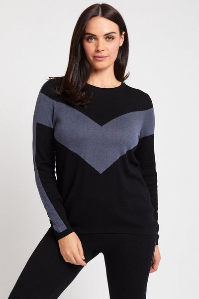 Colorblock Pull Over - Shadow Knits