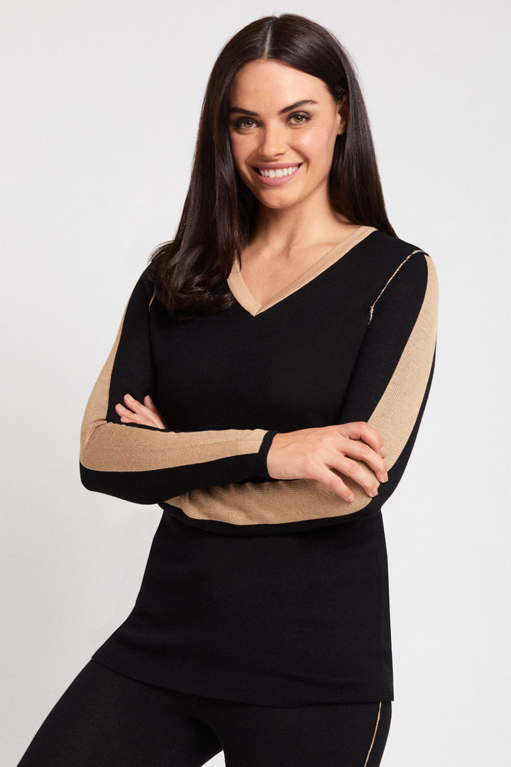 V-Neck Colorblock - Shadow Knits: FINAL SALE