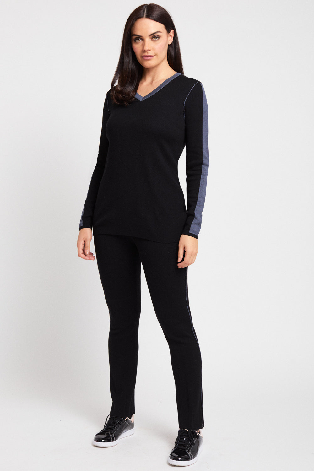 V-Neck Colorblock - Shadow Knits: FINAL SALE