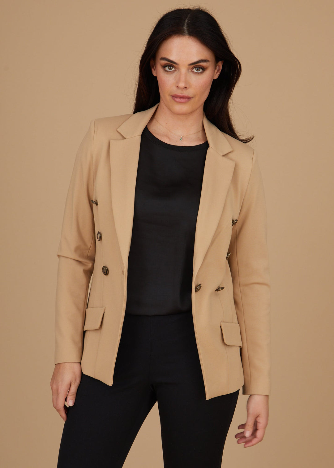 Steely 1 Button DB Jacket - Cheetah Print: FINAL SALE