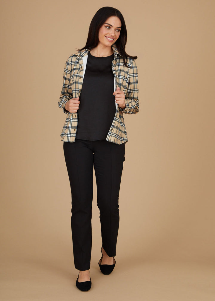 Kyle Snap Shirt - Bur Plaid: FINAL SALE