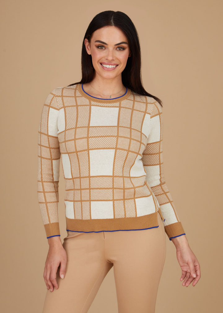 Plaid Crewneck Sweater: FINAL SALE